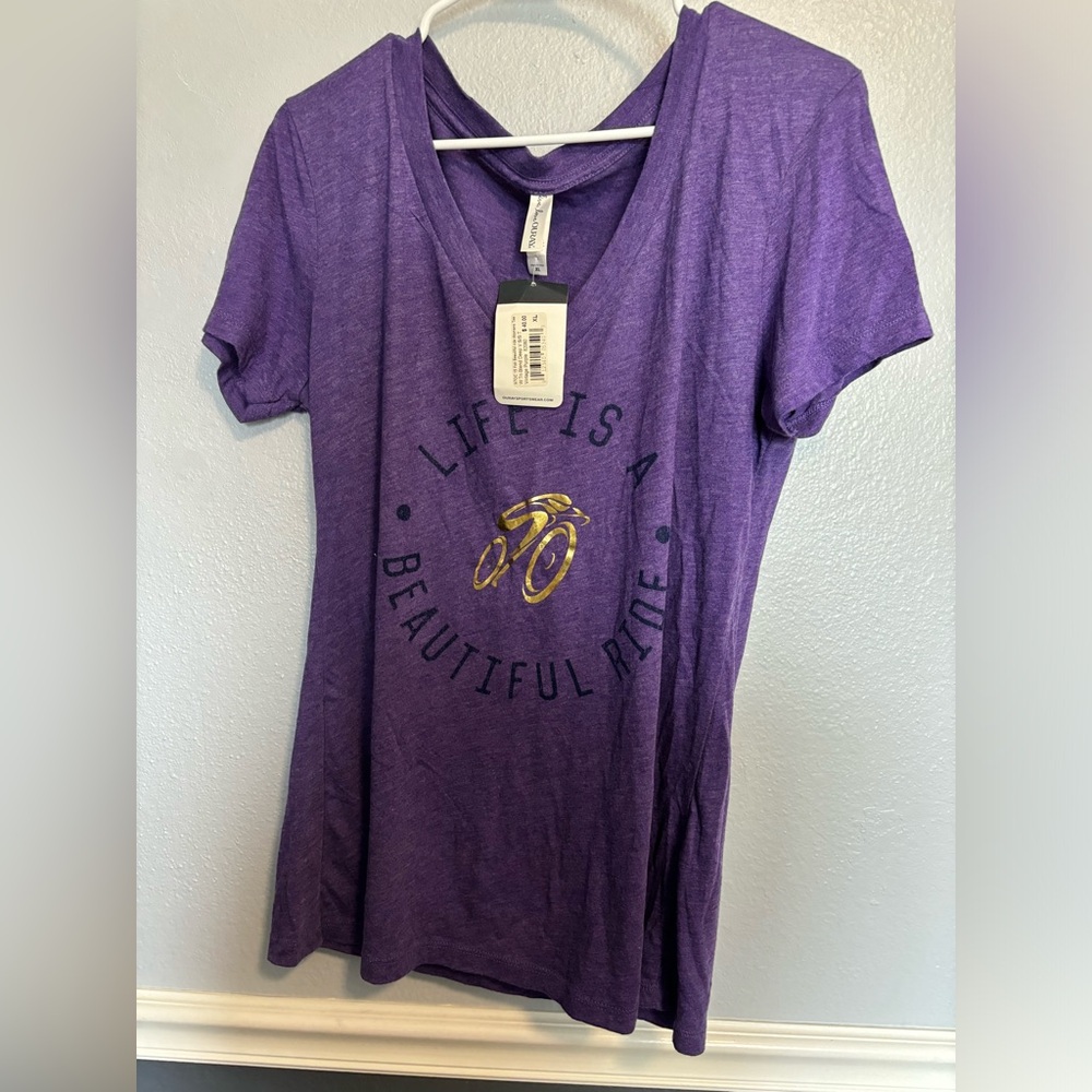 Purple V-Neck